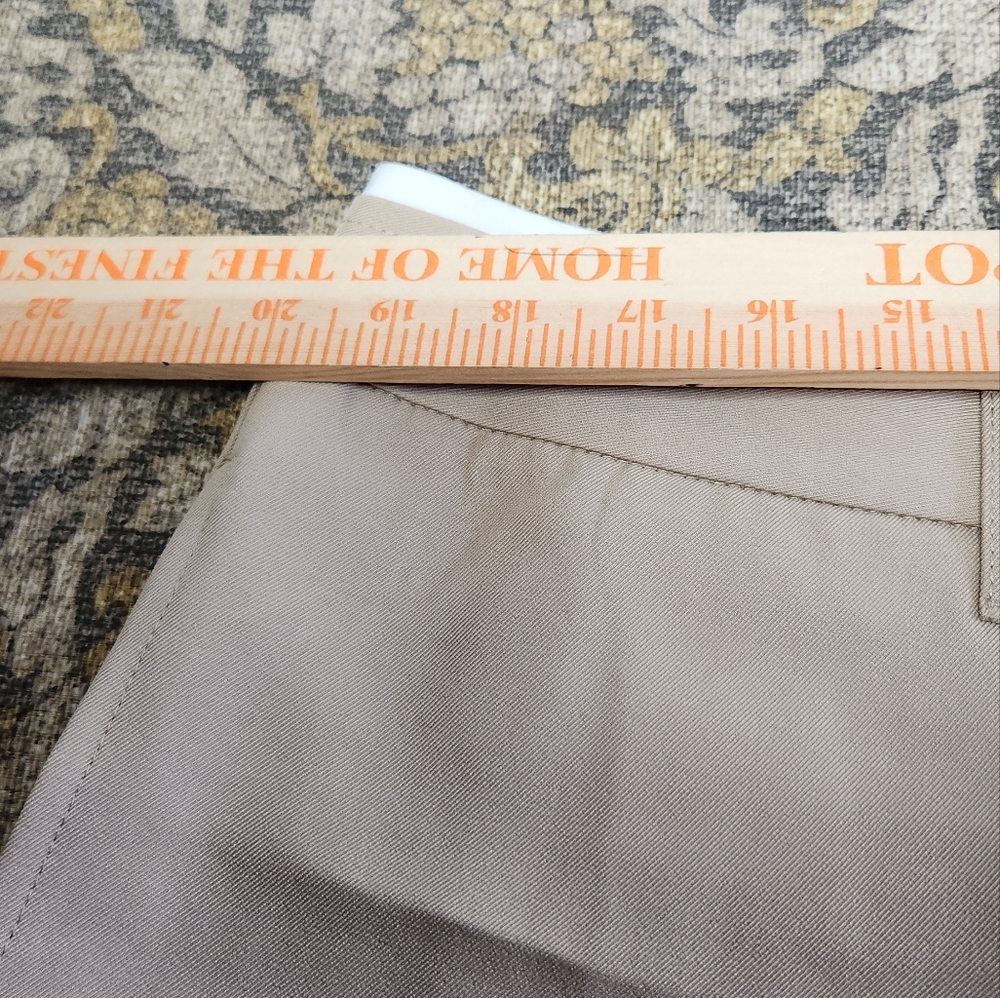 Women's Mid-Rise Wide Leg Contrast Waistband Trousers Future Collective Khaki XL - Picture 16 of 16